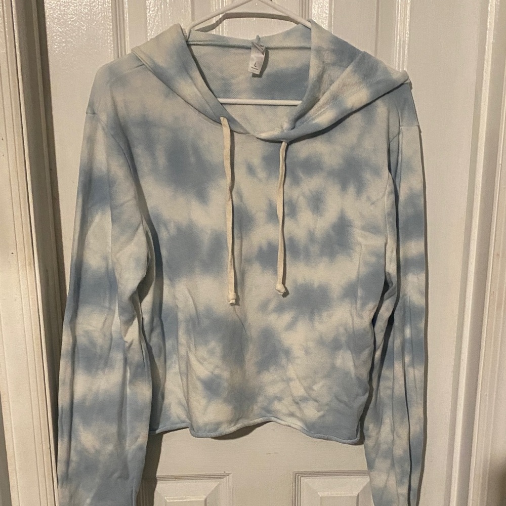 Alternative Light Blue Tie-Dye Hoodie